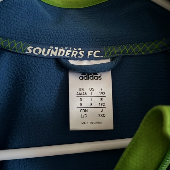 Adidas Seattle Sounders FC Full Zip Hoodie - Picture 5 of 7
